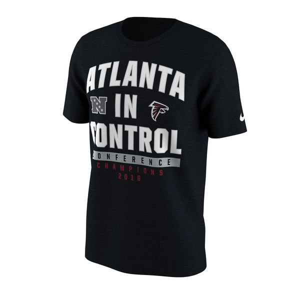 NFC Altanta Falcons Champions Black Short Sleeve 2016 T-Shirt