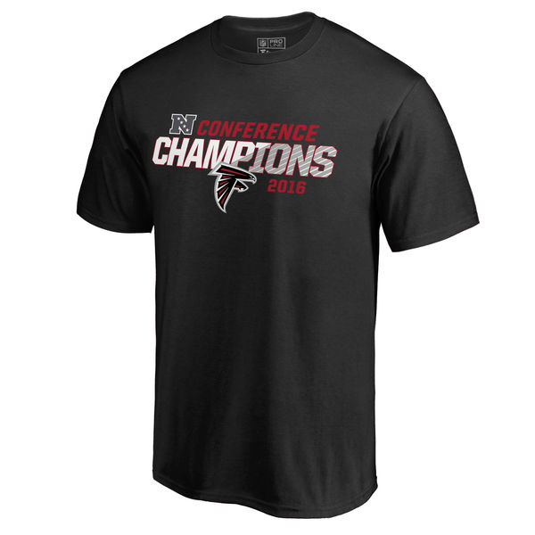 NFL Altanta Falcons Black 2016 Champion T-Shirt