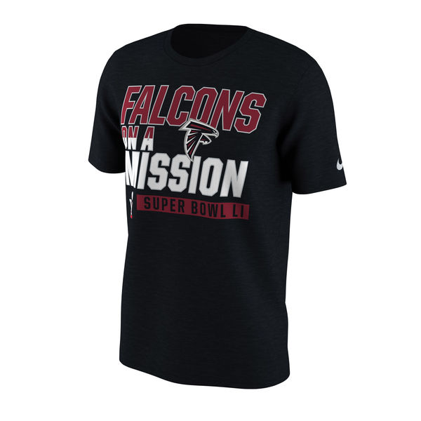 NFC Altanta Falcons Champions Black Short Sleeve T-Shirt
