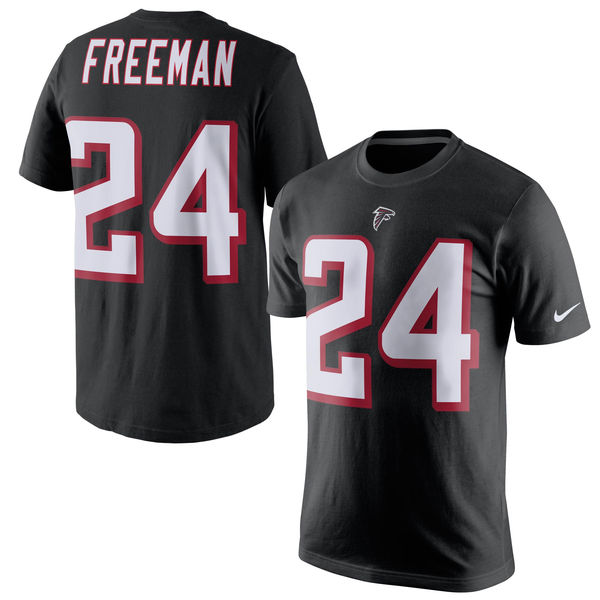 NFL Atlanta Falcons #24 Freeman Black T-Shirt