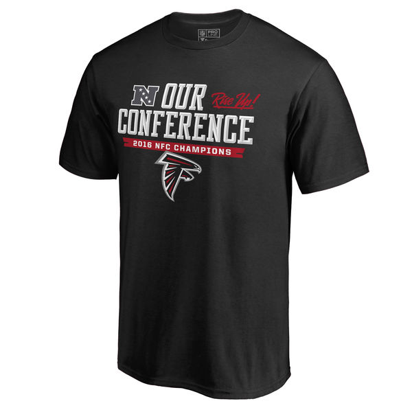 NFC Altanta Falcons Black 2016 Champion T-Shirt