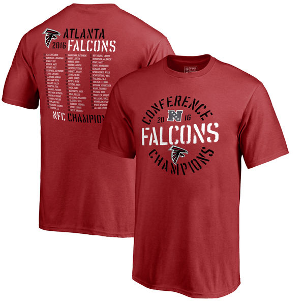 NFL Atlanta Falcons Champions Red Men T-Shirt