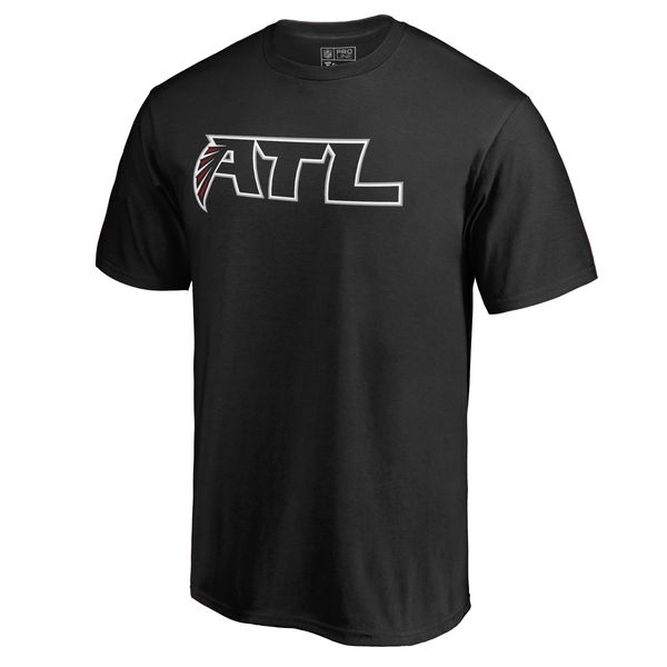 NFL  Atlanta Falcons Black Mens T-Shirt