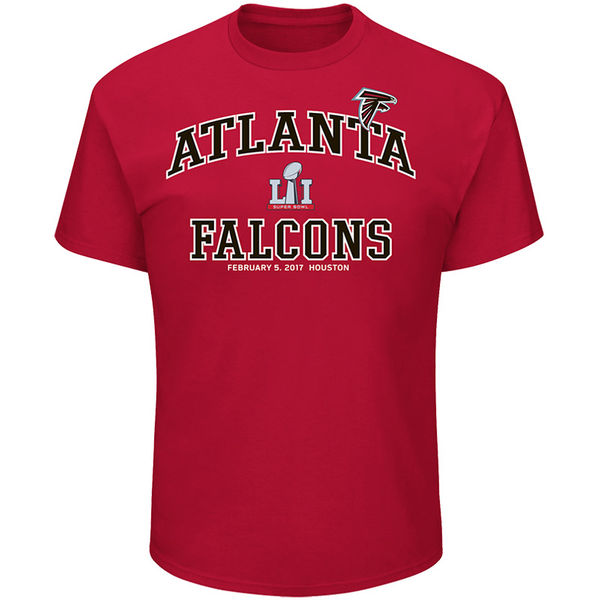 NFC Altanta Falcons Red 2016 Champion T-Shirt