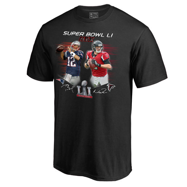 NFL 2017 Superbowl Team Black T-Shirt