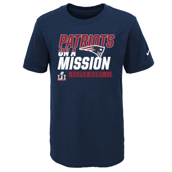 NFL New England Patriots Blue Super Bowl Mens T-Shirt