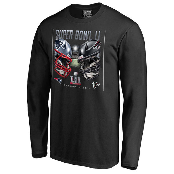 NFL New England Patriots Black Long Sleeve Champion T-Shirt