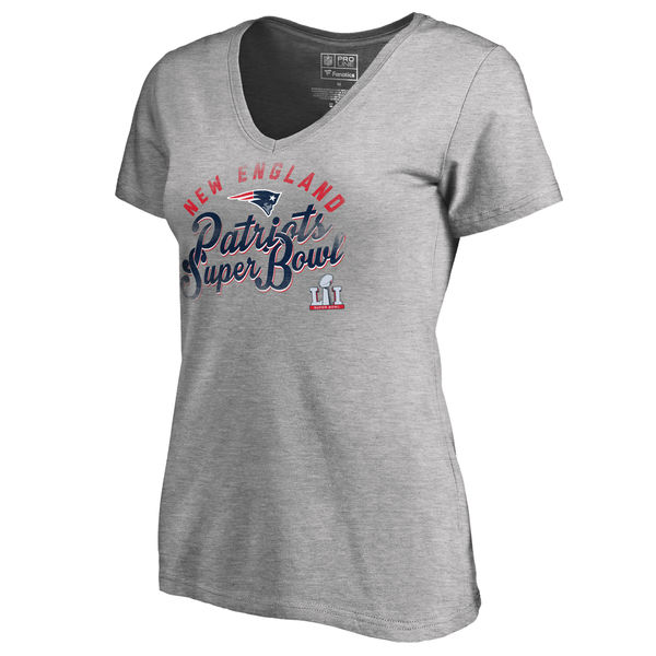 NFL New England Patriots Grey Color Womens T-Shirt