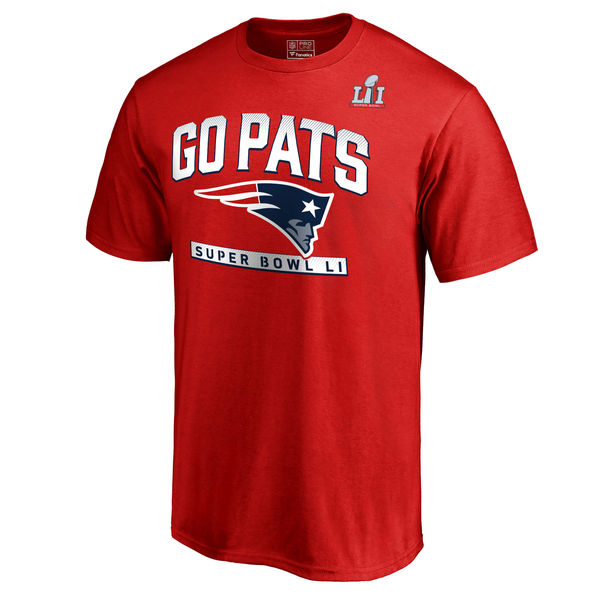 NFL New England Patriots Red Super Bowl lI T-Shirt