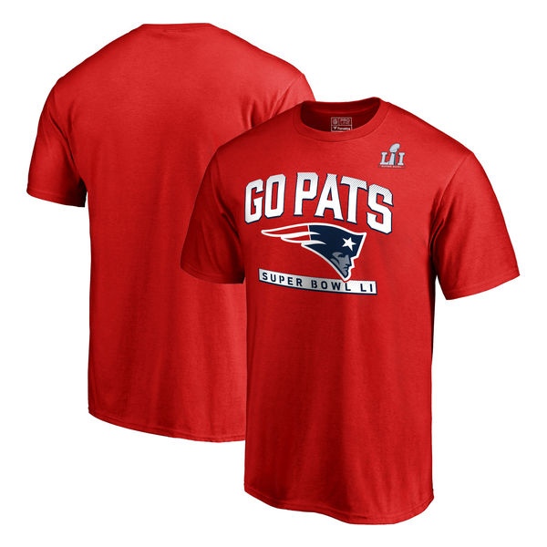 NFL New England Patriots Red T-Shirt with Patch