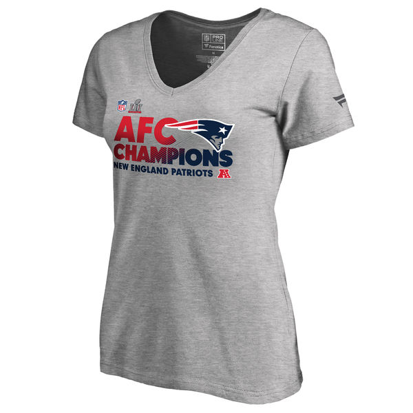 NFL New England Patriots Grey Womens T-Shirt