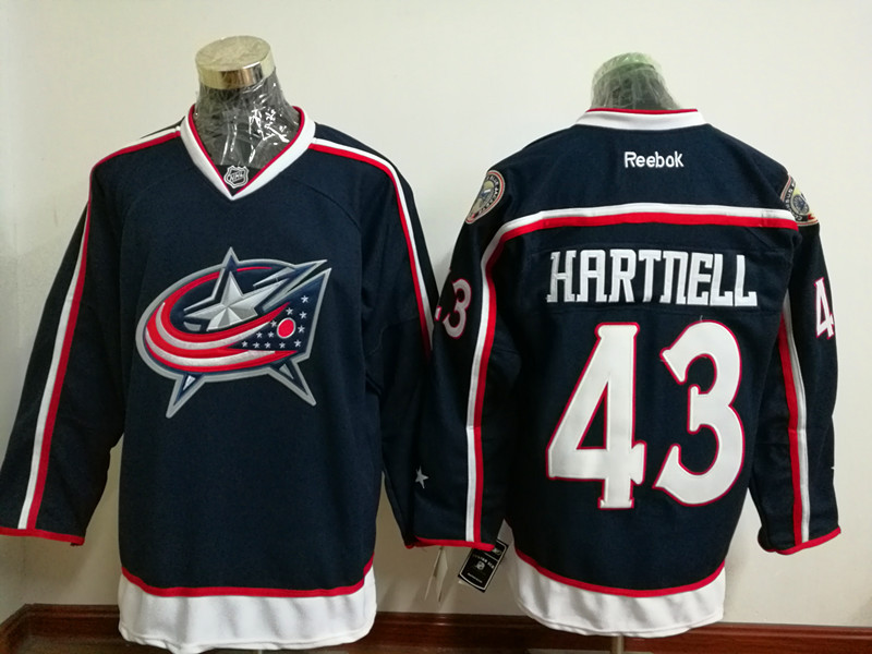 NHL Columbus Blue Jackets #43 Hartnell D.Blue Jersey
