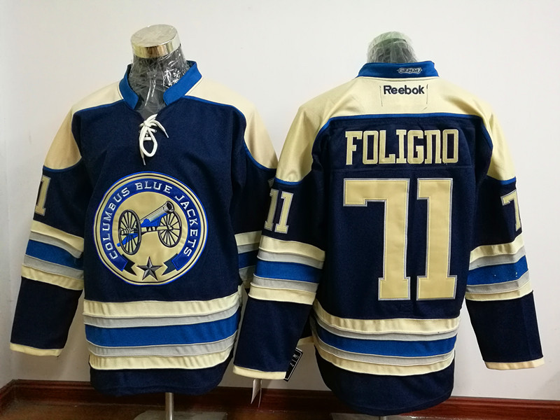 NHL Columbus Blue Jackets #71 Foligno Blue Jersey