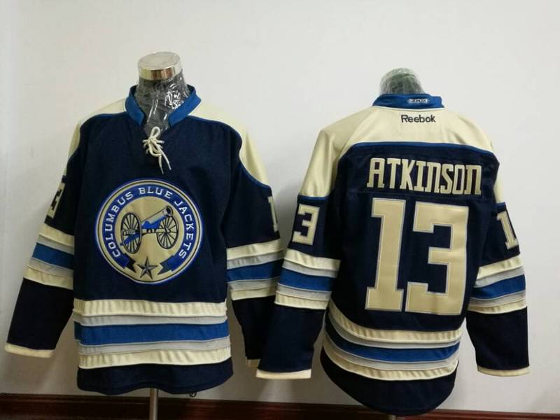NHL Columbus Blue Jackets #13 Atkinson Blue Jersey