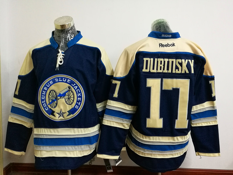 NHL Columbus Blue Jackets #17 Dubinsky Blue Jersey