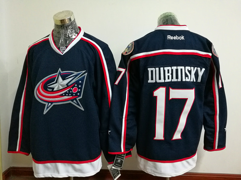 NHL Columbus Blue Jackets #17 Dubinsky D.Blue Jersey