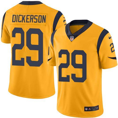 NFL Los Angeles Rams #29 Dickerson Yellow Vapor Limited Jersey