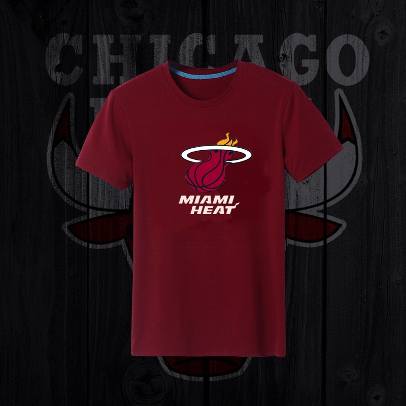 NBA Miami Heat Red Color Mens T-Shirt