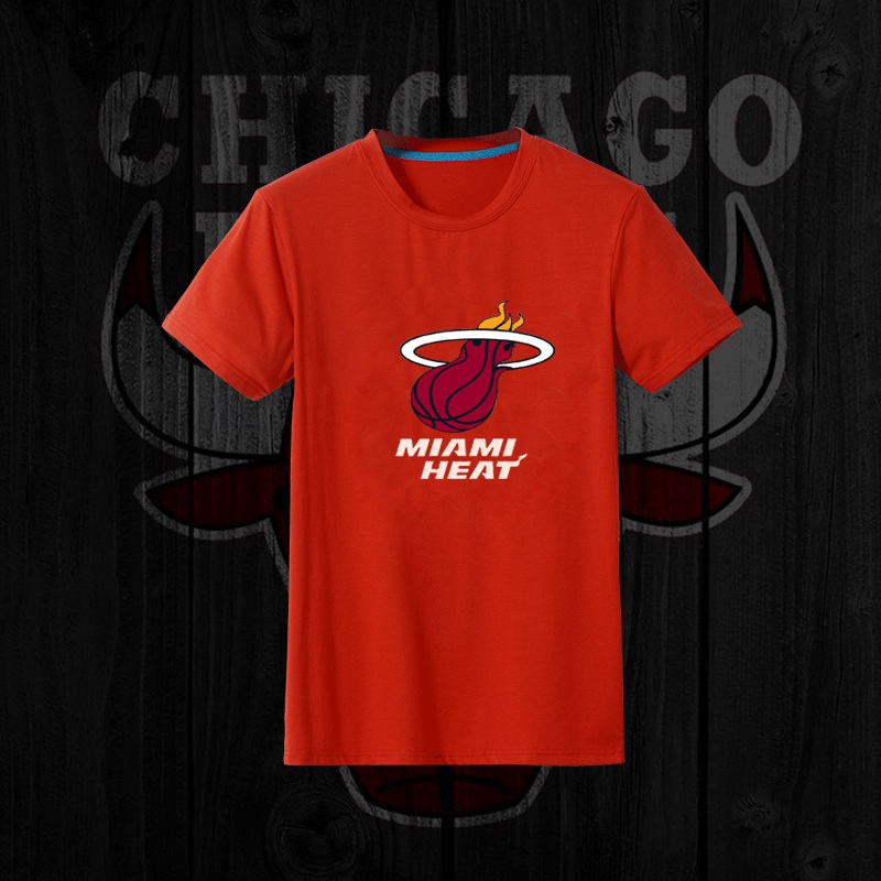 NBA Miami Heat Red Mens T-Shirt