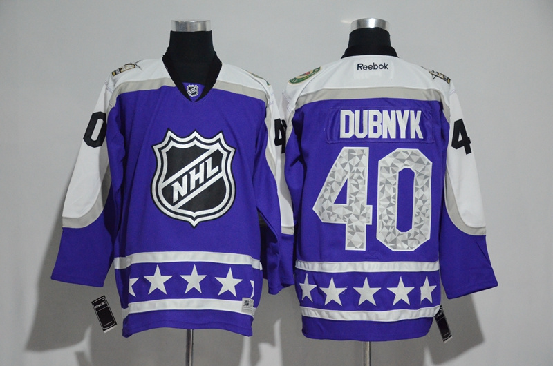 2017 NHL #40 Dubnyk All Star Purple Jersey