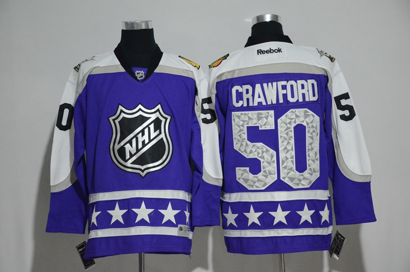 2017 NHL #50 Crawford All Star Purple Jersey