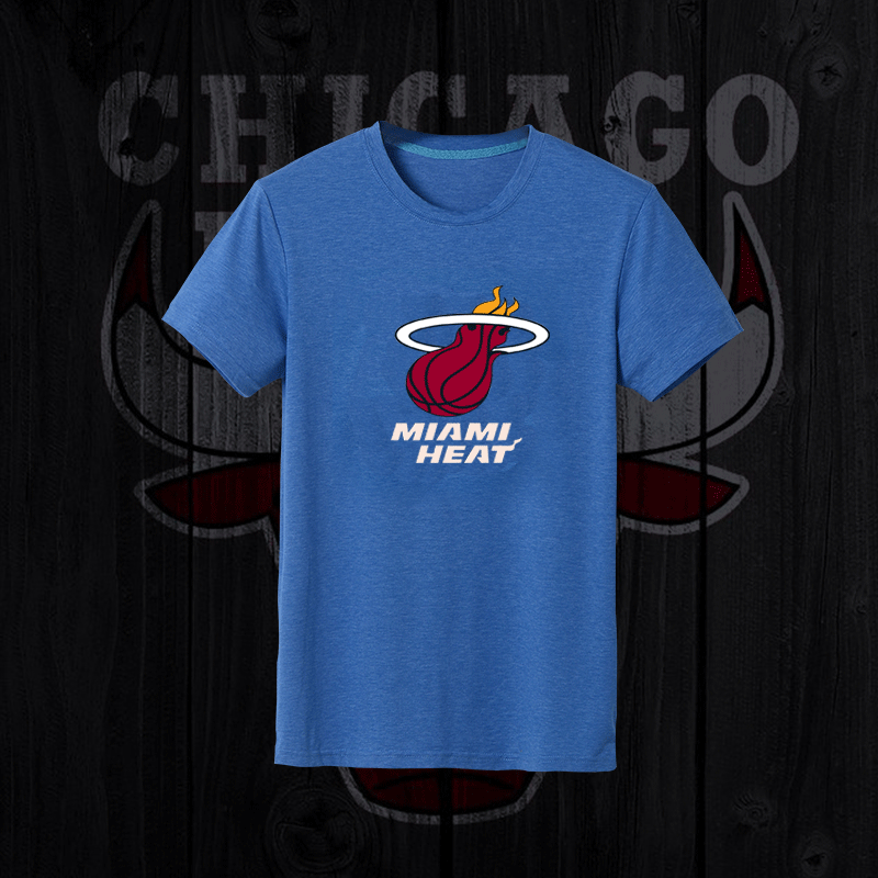NBA Miami Heat Blue Mens T-Shirt