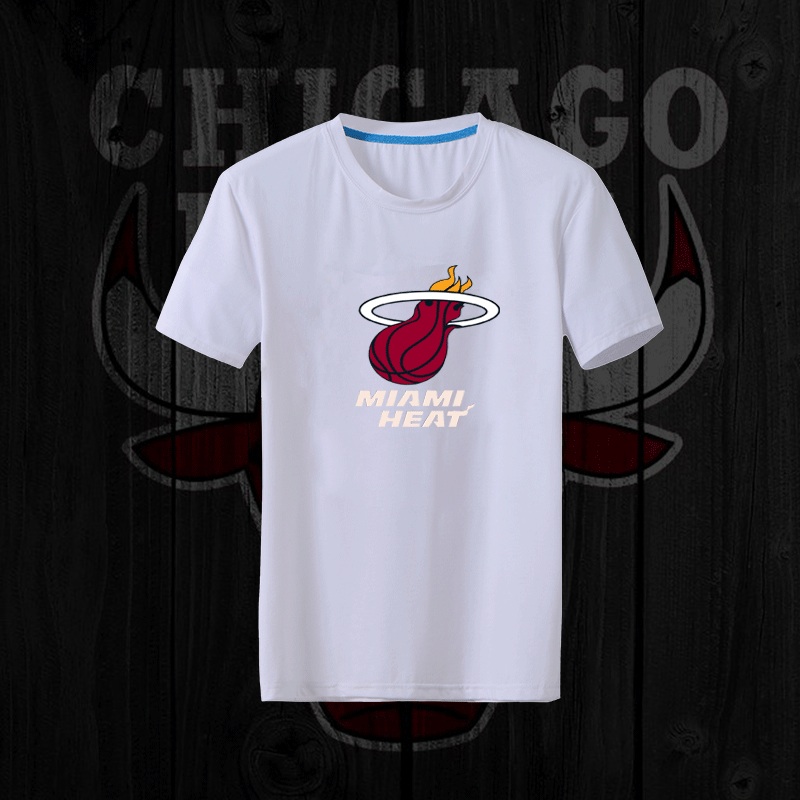 NBA Miami Heat White Mens T-Shirt
