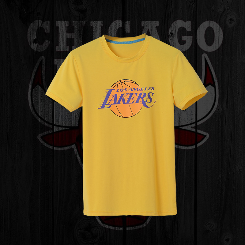 NBA Los Angeles Lakers Yellow Mens T-Shirt