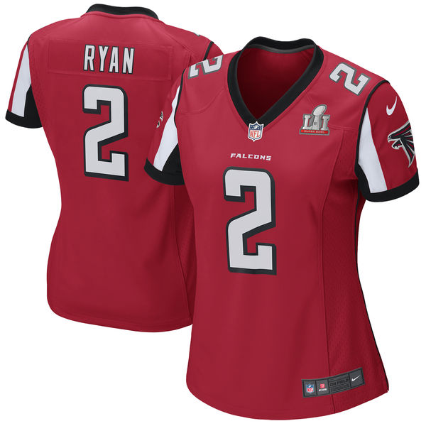 Matt Ryan Atlanta Falcons Nike Womens Super Bowl LI Red Jersey 