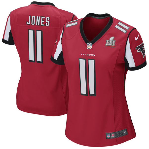 Julio Jones Atlanta Falcons Nike Womens Super Bowl LI Red Game Jersey 