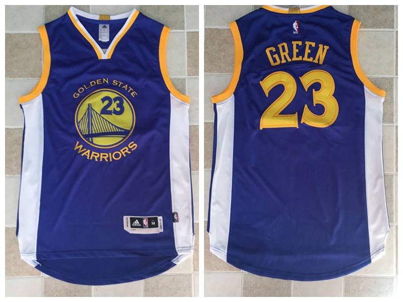 NBA Golden State Warriors #23 Green Blue Stitched Jersey--MZ