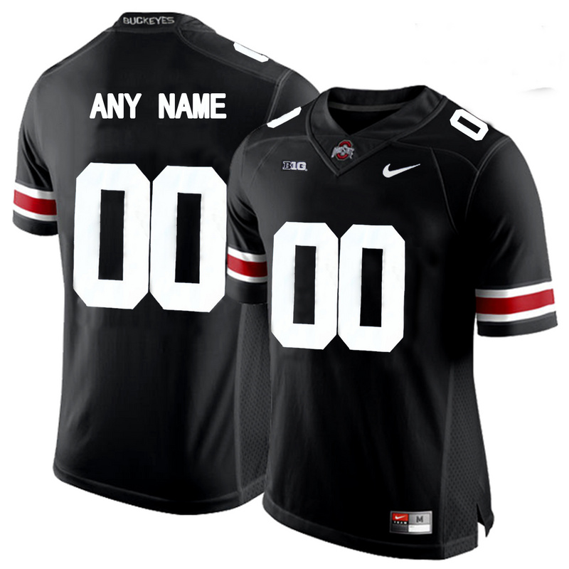 Mens Ohio State Buckeyes Customized College Football Limited Jersey - Black