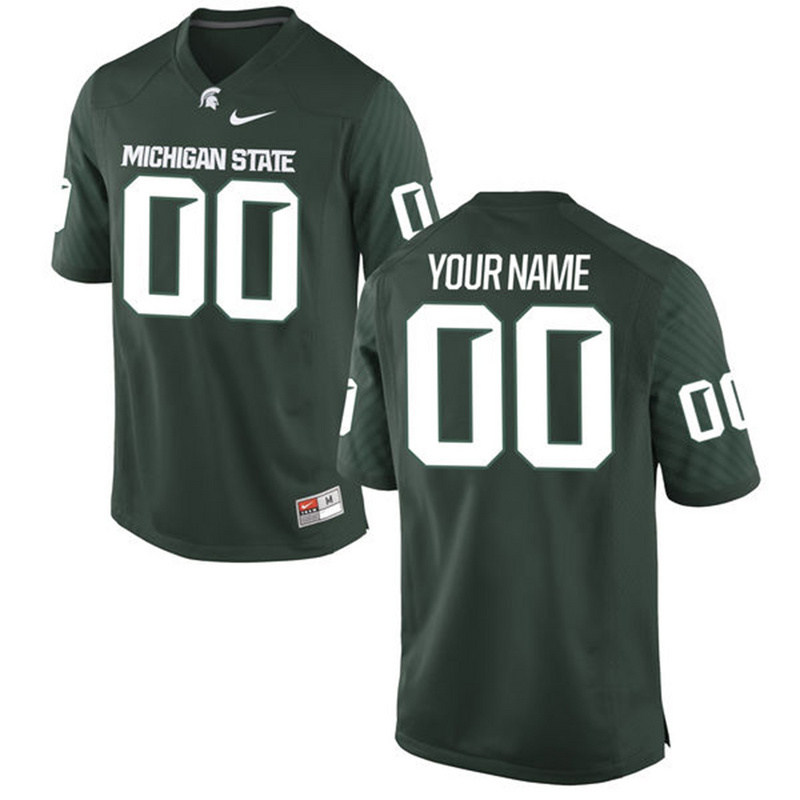 Michigan State Spartans Customized College Football Limited Jersey - Green