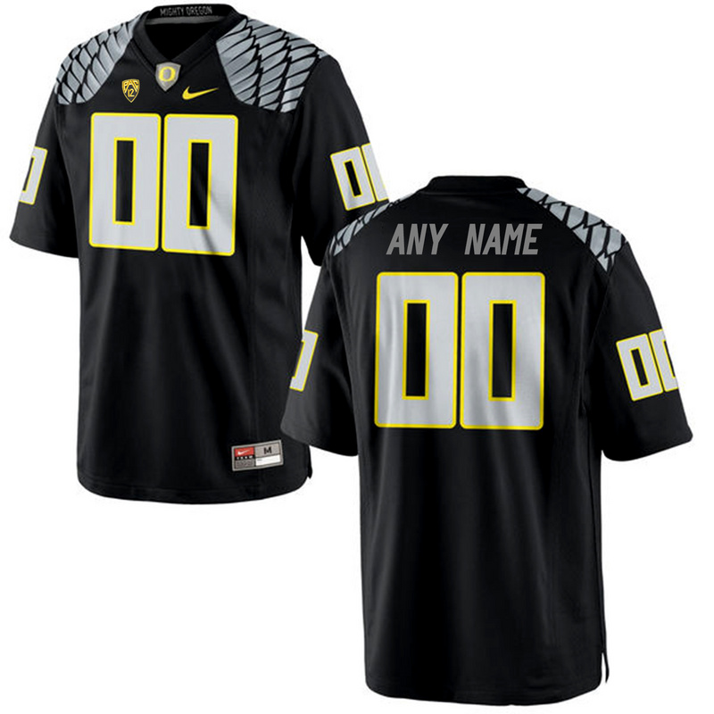 Mens Oregon Duck Customized College Football Limited Jersey - Black