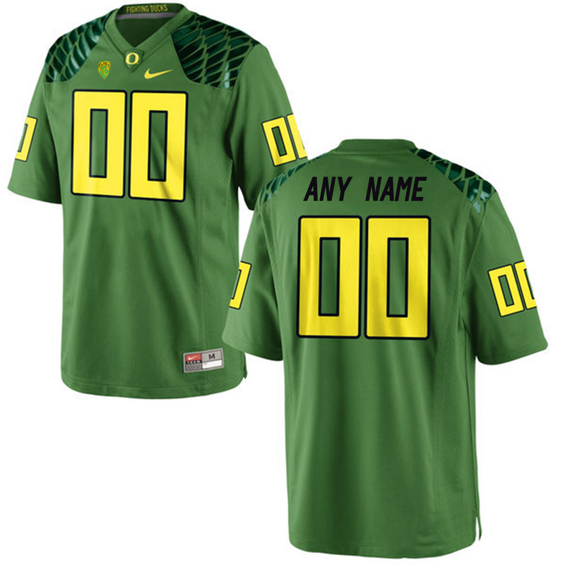 Mens Oregon Duck Customized College Football Limited Jersey - Apple Green