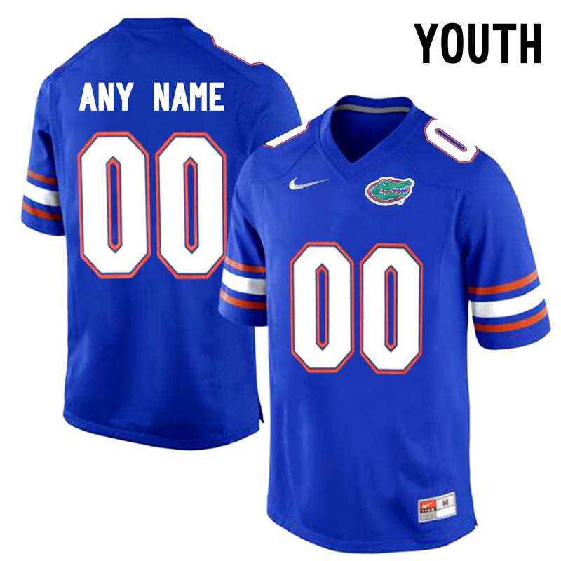 Youth Florida Gators Customized College Football Jersey - Blue