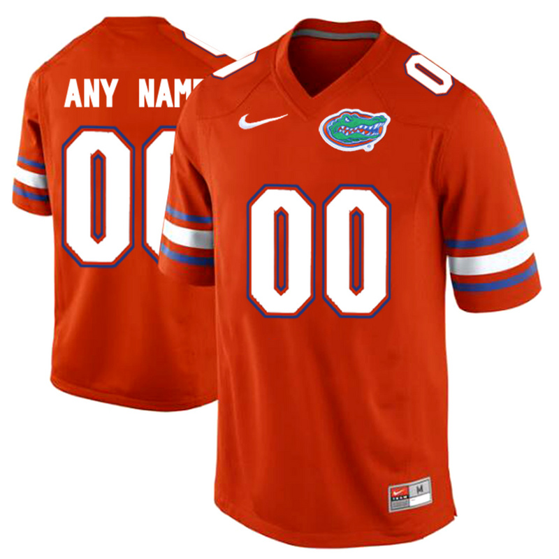 Men Florida Gators Customized College Football Jersey - Orange