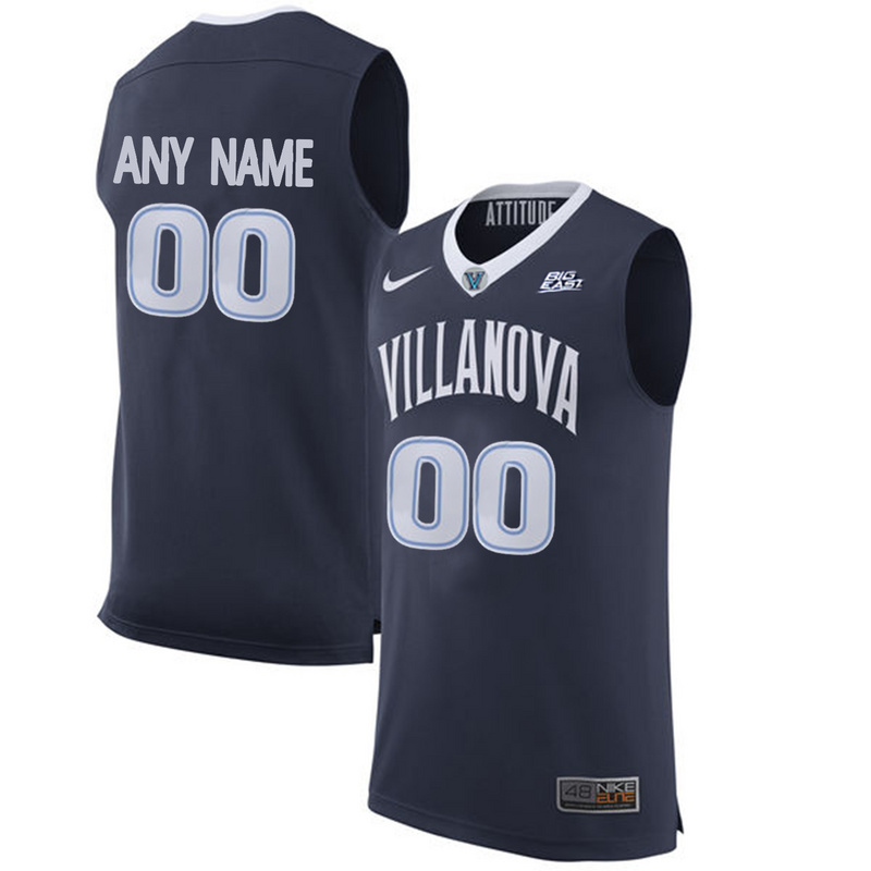 2017 Villanova Wildcats Customized College Basketball Jersey - Navy Blue