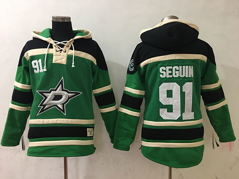 NHL Dallas Stars #91 Seguin Green Hoodie