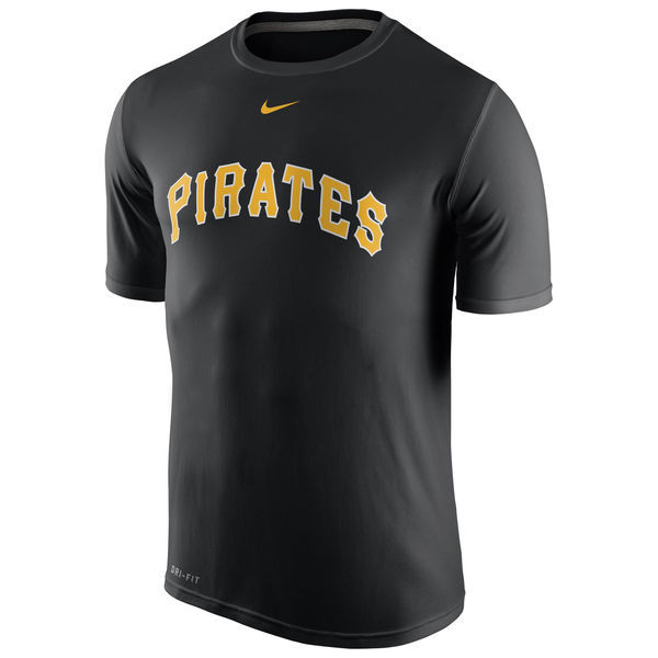 Mens Pittsburgh Pirates Black Nike Legend Wordmark 1.5 Performance T-Shirt