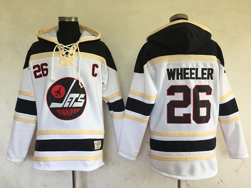 NHL Winnipeg Jets #26 Wheeler White Hoodie