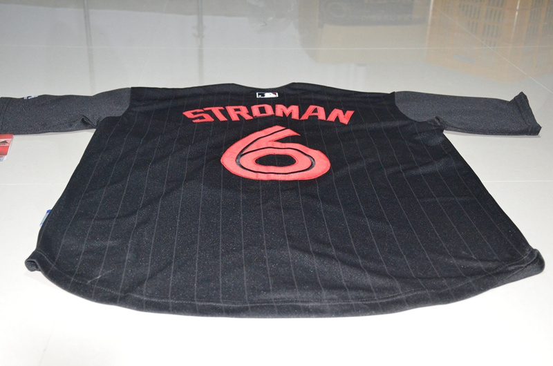 MLB Toronto Blue Jays #6 Stroman Black Grey Shorts Jersey