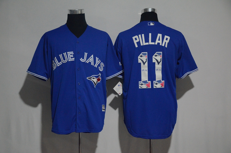 MLB Toronto Blue Jays #11 Pillar Printing Stitched Number New Jersey