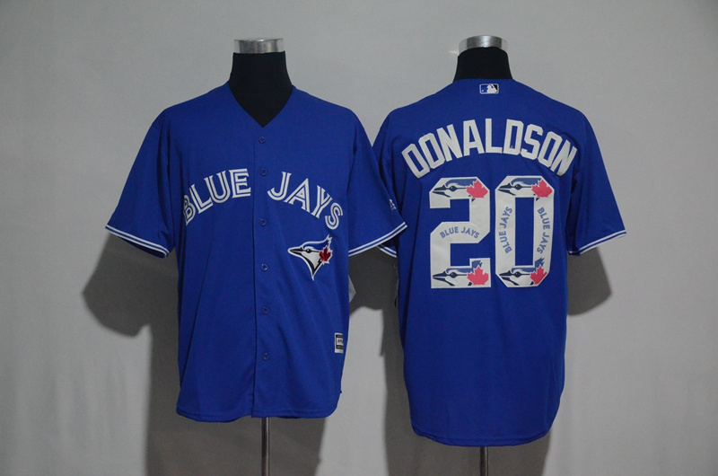 MLB Toronto Blue Jays #20 Donaldson Printing Stitched Number New Jersey