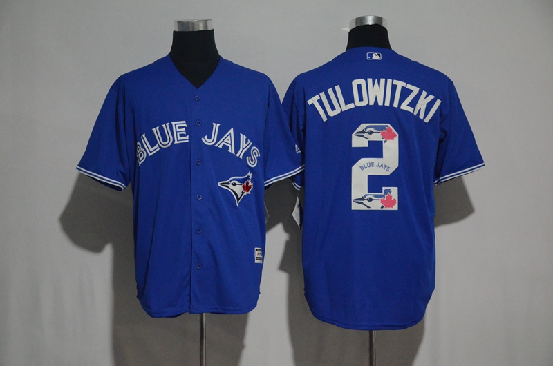 MLB Toronto Blue Jays #2 Tulowitzki Printing Stitched Number New Jersey