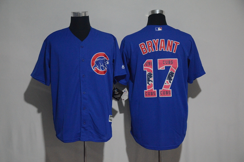 MLB Chicago Cubs #17 Bryant Printing Stitched Number New Jersey