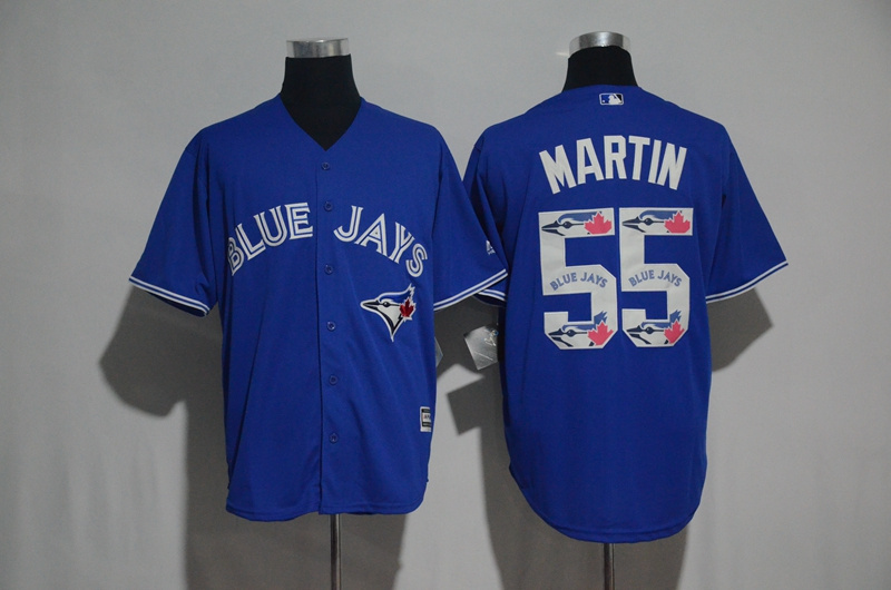 MLB Toronto Blue Jays #55 Martin Printing Stitched Number New Jersey