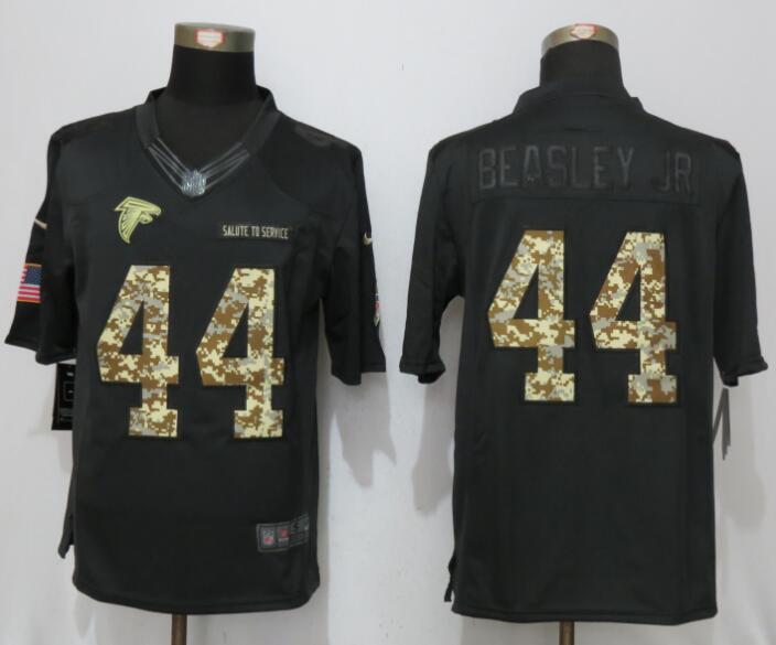 New Nike Atlanta Falcons 44 Beasley jr Anthracite Salute To Service Limited Jersey