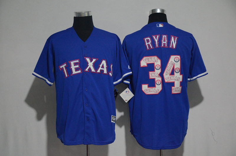 MLB Texas Rangers #34 Ryan Blue Jersey