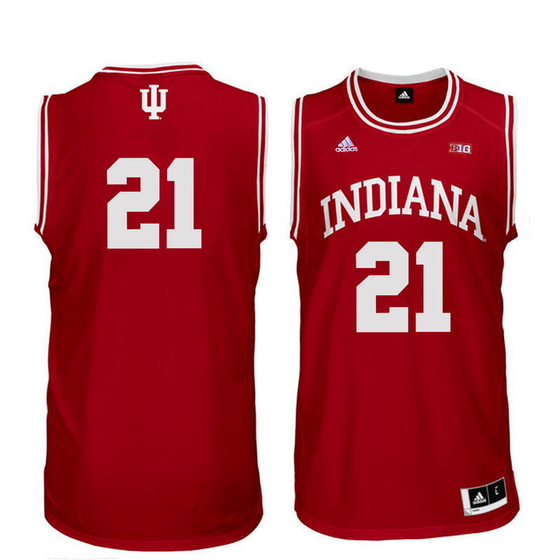 NCAA Basketball Indiana Hoosiers #21 McSwain JR. College Red Jersey